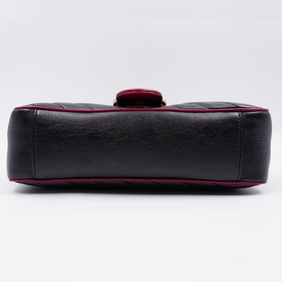 ❌️❌️SOLD❌️❌️AU21❤️ GUCCI Matelasse Diagonal Torchon GG Marmont Shoulder Bag - Picture 10 of 14